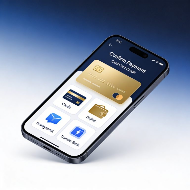 Ilustrasi cara bayar kartu kredit