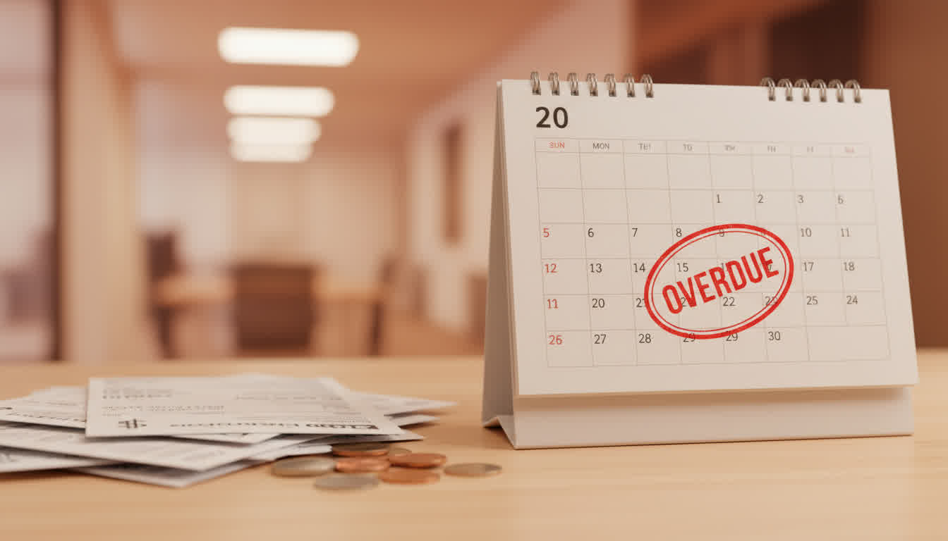 Ilustrasi tagihan dan denda keterlambatan pinjaman online