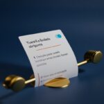 Modern 3D fintech illustration of a credit card statement with a highlighted minimum payment line an