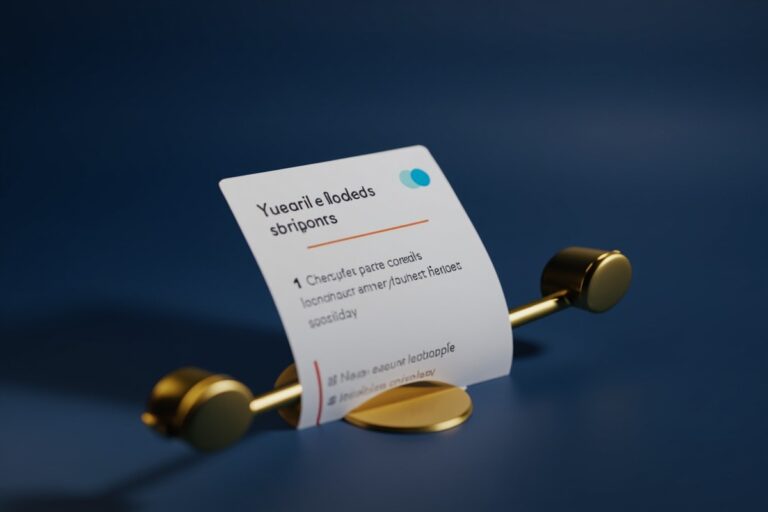 Modern 3D fintech illustration of a credit card statement with a highlighted minimum payment line an