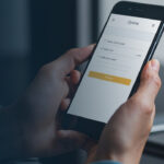 Pendaftaran pinjol online di aplikasi smartphone