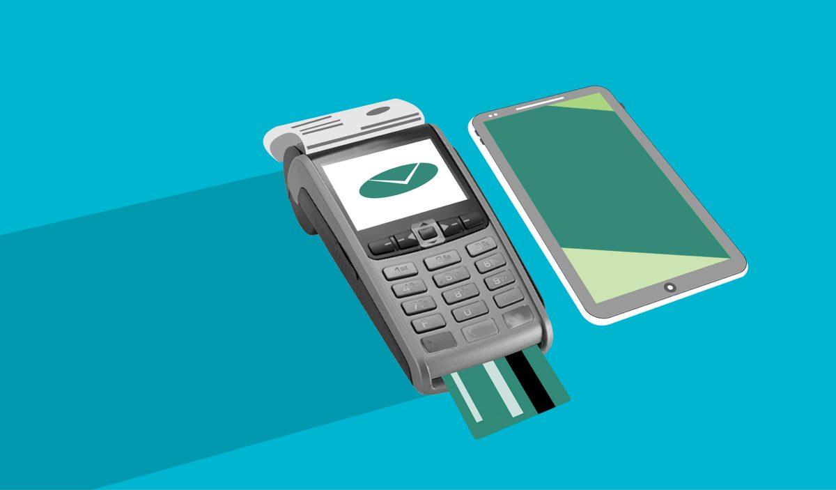 Motion Bank app on smartphone with financial interface