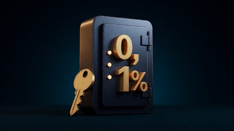 bank vault navy dengan gold 0,1% dan kunci gold, dark navy 3D