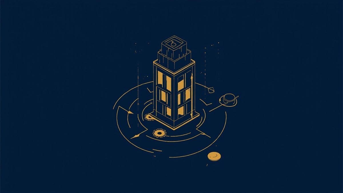 Restrukturisasi KTA Bank: Kapan Bisa Diajukan dan Tips Disetujui 2 Ilustrasi restrukturisasi KTA bank gedung dengan roda gigi