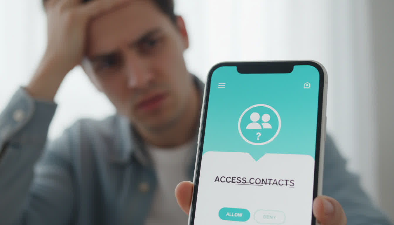 Ilustrasi akses data kontak oleh aplikasi pinjaman online