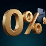 gold 0% sculptural focal dengan document kecil navy, dark navy 3D