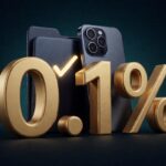 smartphone navy dengan dokumen dan gold 0,1% focal, dark navy 3D
