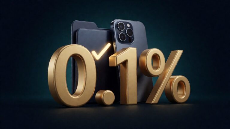 smartphone navy dengan dokumen dan gold 0,1% focal, dark navy 3D